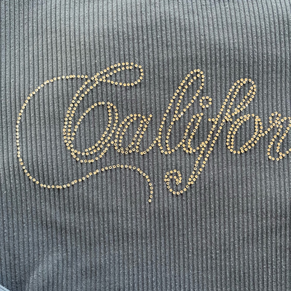 NWT California Rhinestone Crop Top - Picture 3 of 4